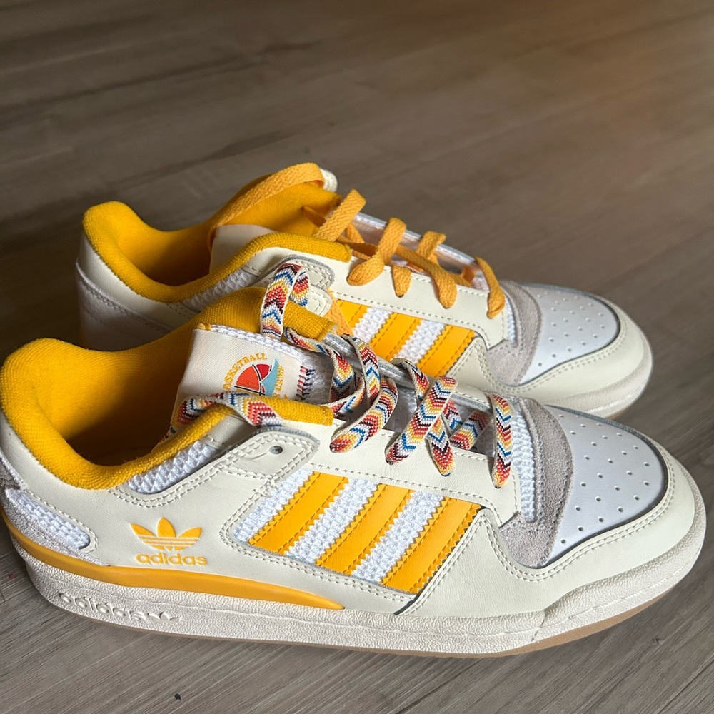 Adidas Originals Forum Low Summer Camp - Cream Yellow Women’s Shoes size 8